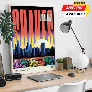 Alabama Shakes Chicago Illinois Concert Poster In July 16 2025 At The Salt Shed Outdoors Poster Canvas