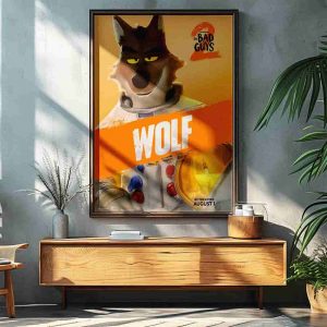 Bad Guys 2 Mr Wolf Only In Theaters August 1 2025 Decorative Poster Canvas