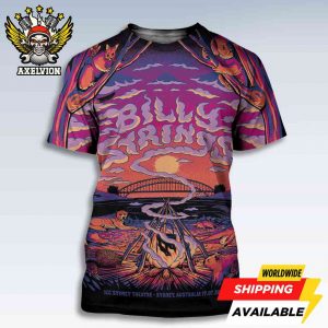 Billy Strings Sydney Australia Concert Poster Live At Icc Sydney Theatre On Jul 17 2025 Bold All-Sides Shirt