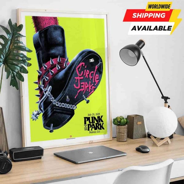 Circle Jerks Punk In The Park Denver CO Limited Edition Prints Poster July 20 2025 Poster Canvas
