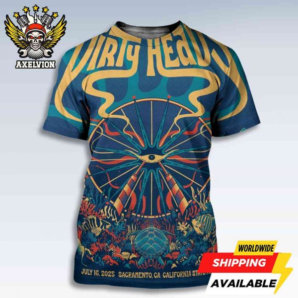 Dirty Heads Poster For Show Sacramento CA Live At California State Fair On July 16 2025 Bold All-Sides Shirt