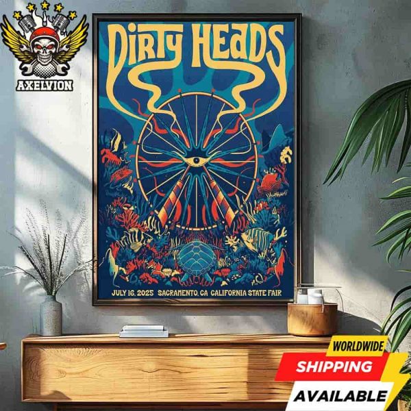 Dirty Heads Poster For Show Sacramento CA Live At California State Fair On July 16 2025 Decorative Poster Canvas
