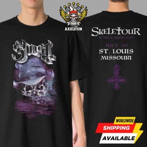Ghost Band Official Skeletour 2025 Saint Louis MO Exclusive Tee At The Enterprise Center On July 30 Double-Sided Printed Shirt
