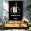 A’ja Wilson 4th For Most Career Games With 30  Points In WNBA History Decorative Poster Canvas