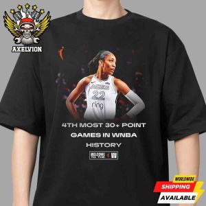History Made A’ja Wilson Climbs To 4th All-Time In WNBA 30-Point Games Welcome To The W 2025 Unisex T-Shirt