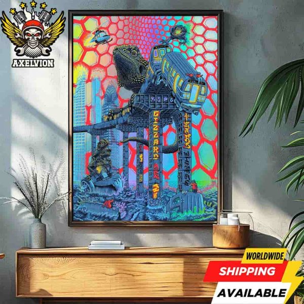 King Gizzard And The Lizard Wizard New York Poster For Show 2025 Live At Forest Hills Stadium In Queens On August 1st And 2nd Decorative Poster Canvas