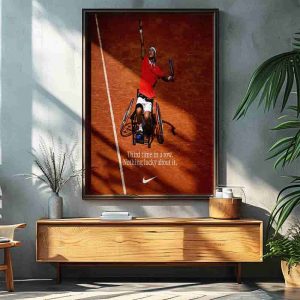 Nike Third Time In A Row Nothing Lucky About It Tokito Oda Bags His Third Consecutive Title On The Clay Decorative Poster Canvas
