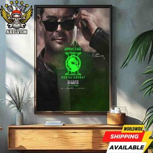 Official Poster Johnny Cage Mortal Kombat II Round 1 Only In Theaters October 24 2025 Filmed On Imax Decorative Poster Canvas