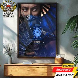 Official Poster Kitana Mortal Kombat II Round 1 Only In Theaters October 24 2025 Filmed On Imax Decorative Poster Canvas