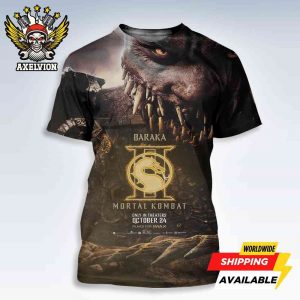 Official Poster Mortal Kombat II Baraka Round 3 Champions In Theaters October 24 2025 Filmed On Imax Bold All-Sides Shirt