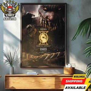 Official Poster Mortal Kombat II Baraka Round 3 Champions In Theaters October 24 2025 Filmed On Imax Decorative Poster Canvas