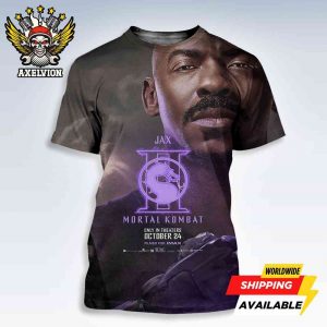 Official Poster Mortal Kombat II Jax Round 3 Champions In Theaters October 24 2025 Filmed On Imax Bold All-Sides Shirt