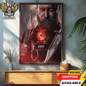 Official Poster Mortal Kombat II Kano The Final Round In Theaters October 24 2025 Filmed On Imax Decorative Poster Canvas