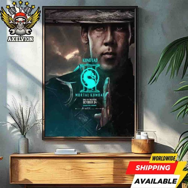 Official Poster Mortal Kombat II Kung Lao The Final Round In Theaters October 24 2025 Filmed On Imax Decorative Poster Canvas