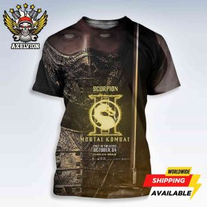 Official Poster Mortal Kombat II Scorpion Round 3 Champions In Theaters October 24 2025 Filmed On Imax Bold All-Sides Shirt