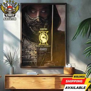 Official Poster Mortal Kombat II Scorpion Round 3 Champions In Theaters October 24 2025 Filmed On Imax Decorative Poster Canvas