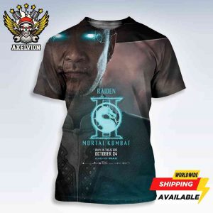 Official Poster Raiden Mortal Kombat II Round 1 Only In Theaters October 24 2025 Filmed On Imax Bold All-Sides Shirt