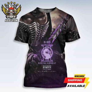 Official Poster Round 2 Mortal Kombat II Bi-Han In Theaters October 24 2025 Filmed On Imax Bold All-Sides Shirt