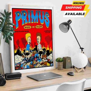 Primus Louisville Ky Onward And Upward Summer Tour July 15 2025 At Iroquois Amphitheater Poster Canvas