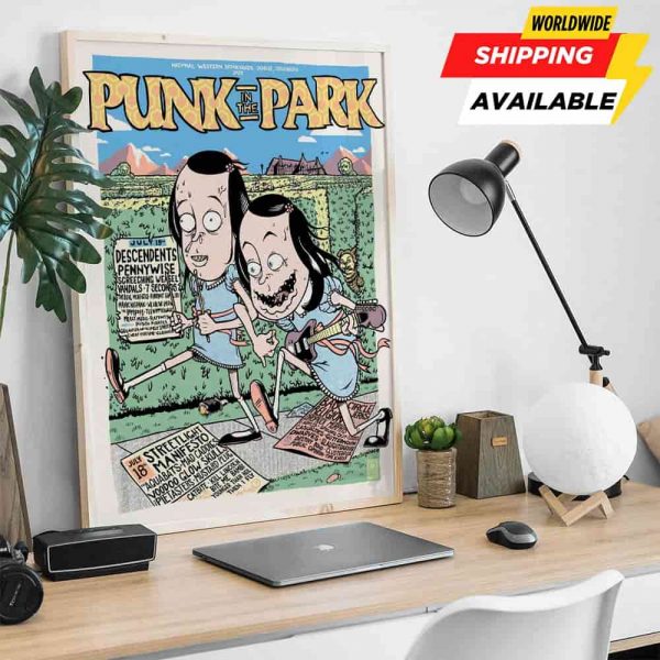 Punk In The Park Denver CO Limited Edition Prints Poster July 18-19-20 2025 at National Western Stockyards Lineup Poster Canvas