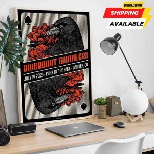 Riverboat Gamblers Punk In The Park Denver CO Exclusive Poster July 19 2025 at National Western Stockyards Poster Canvas