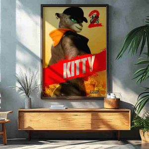 The Bad Guys 2 Poster Kitty Only In Theaters August 1 2025 Decorative Poster Canvas