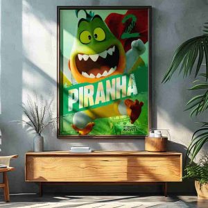 The Bad Guys 2 Poster Mr Piranha Only In Theaters August 1 2025 Decorative Poster Canvas