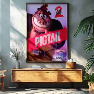 The Bad Guys 2 Poster Pigtail Only In Theaters August 1 2025 Decorative Poster Canvas