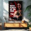 A’ja Wilson 4th For Most Career Games With 30  Points In WNBA History Decorative Poster Canvas