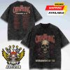 The Offspring Supercharged Worldwide In ’25 Mohawk Skull 2025 Tour Exclusive Merch Washed Shirt