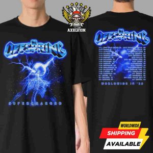 The Offspring Supercharged Worldwide In ’25 Skeleton Tour Tee Exclusive Merch Double-Sided Printed Shirt