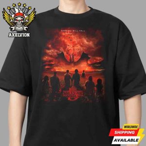 Trailer Poster Stranger Things 5 Final Season November 2025 On Netflix  Hawkins Will Fall Unisex T-Shirt