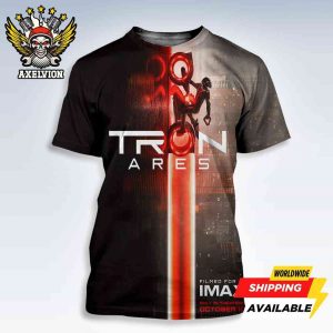Tron Ares Poster Filmed For Imax Only In Theaters October 10 2025 Bold All-Sides Shirt