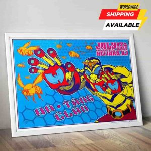 Wu-Tang Clan Concert Poster Live At Prudential Center In Newark NJ On July 17th 2025 Landscape Decorative Poster Canvas