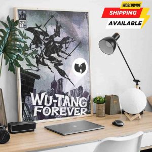 Wu-Tang Clan New York City Pop Up Shop Exclusive Poster at Madison Square Garden on July 16 2025 Artwork By Sanford Greene Poster Canvas